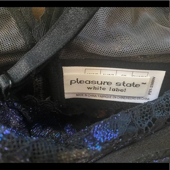 Pleasure State Miko Miyuki Soft Cup Bra Black Aurora - Picture 11 of 13